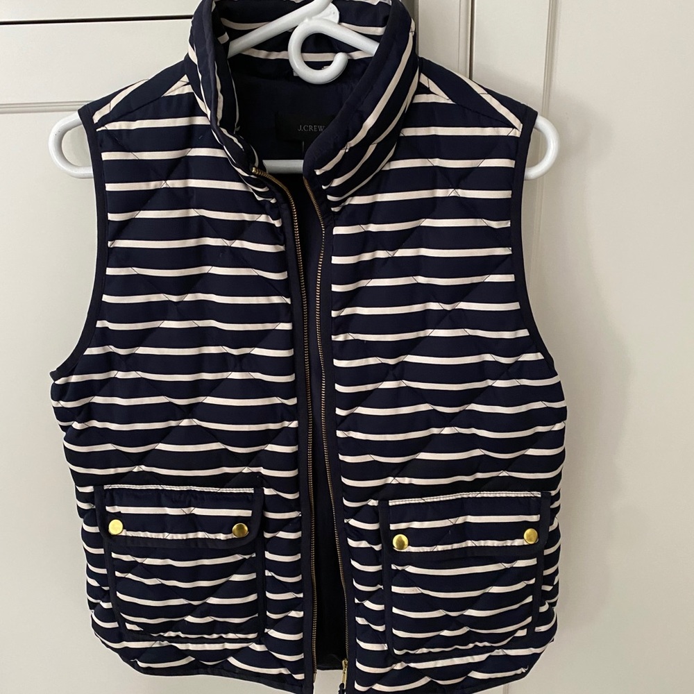 J.Crew Navy Striped Vest